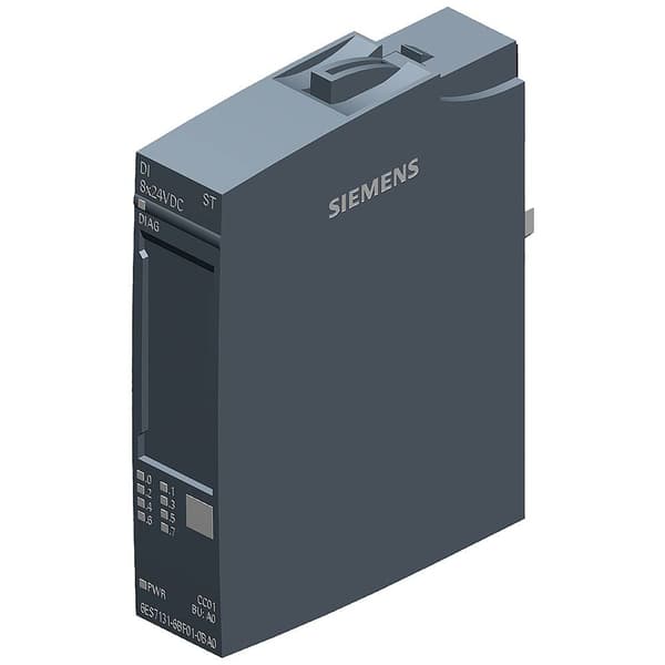 Siemens 6ES7131-6BF01-0BA0 PLC-ingångsmodul 30 V, 24 V/DC Multifärg