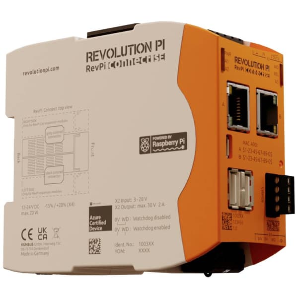 Revolution Pi by Kunbus RevPi Connect SE 8 GB PR100368 PLC-expansionsmodul 24 V/DC