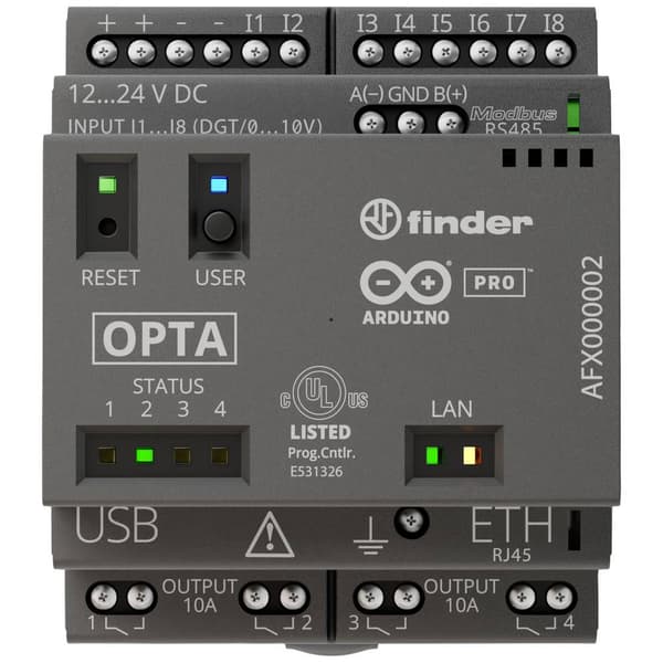 Arduino Opta WiFi AFX00002 PLC-kommunikationsmodul 12 V/DC, 24 V/DC