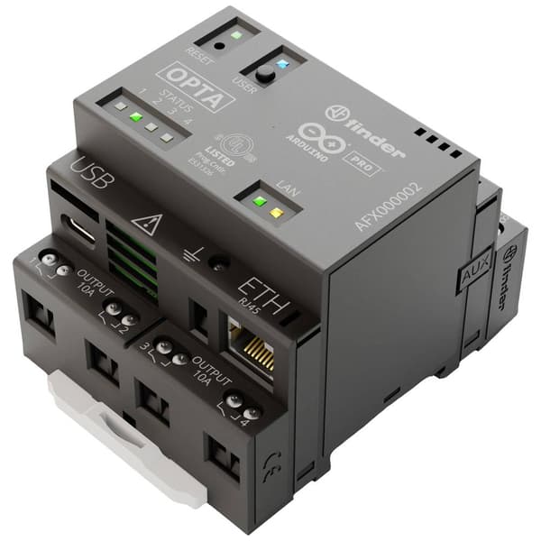 Arduino Opta WiFi AFX00002 PLC-kommunikationsmodul 12 V/DC, 24 V/DC Svart