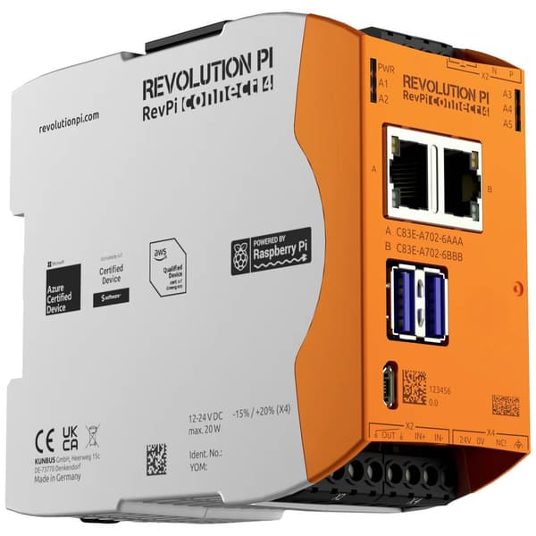 Revolution Pi by Kunbus RevolutionPi Connect 4 PR100378 PLC-expansionsmodul 24 V/DC