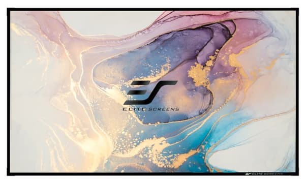 ELITE SCREENS plátno v pevném rámu 135" (343cm)/ 16:9/ 168×299cm/ gain 1.1/ CineWhite/ bezrámové Hvid
