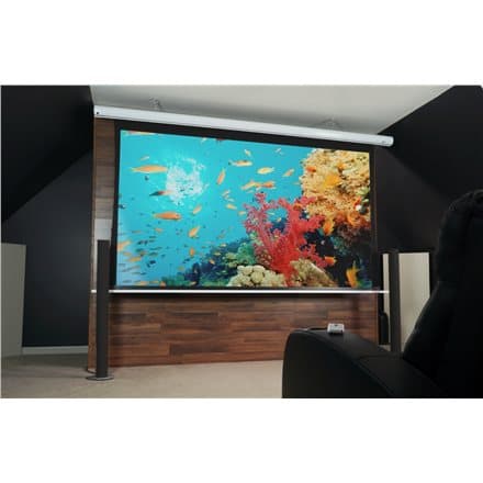 ELITE SCREENS plátno elektrické motorové 120" (305cm)/ 16:9/149,6×265,7cm/ hliníkový case bílý/10" drop/MaxWhite FG