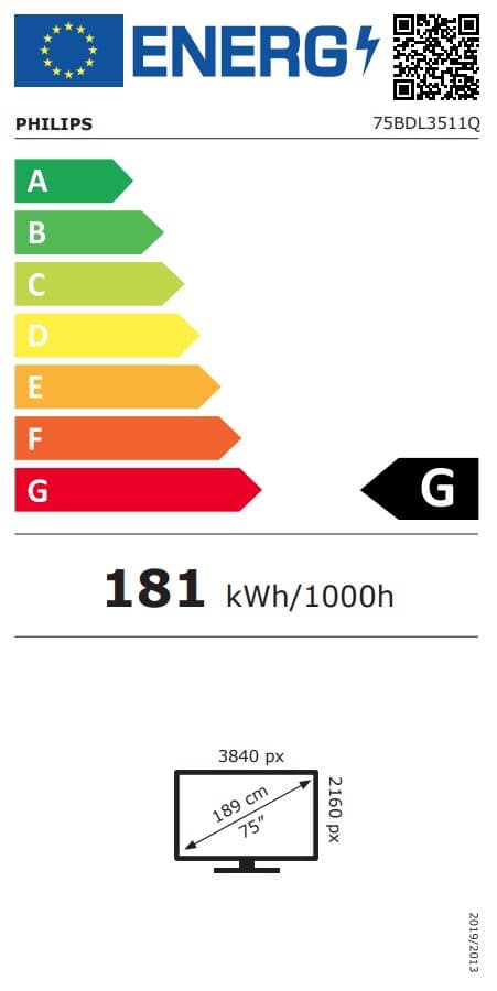 75BDL3511Q 189CM 75IN IPS LED