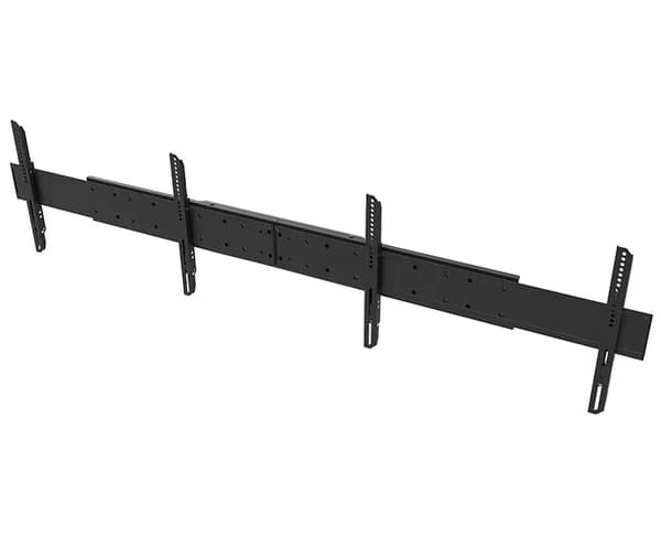 Neomounts Floor stand | ADM-875BL2 Dual screen adapter | Adjustable Height | 42-65 " | Maximum weight (capacity) 40 kg | Black