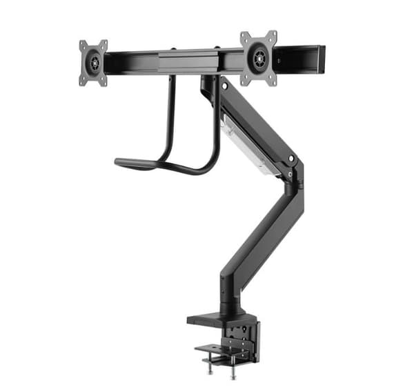 Neomounts NM-D775DX mounting kit - full-motion - for 2 LCD displays - black Sort
