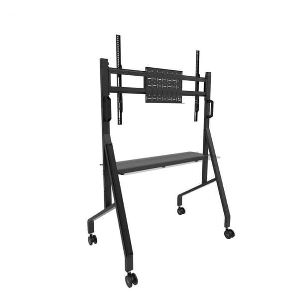 Neomounts Floor stand | FL50-525BL1 TV trolley | Adjustable Height | 55-86 " | Maximum weight (capacity) 76 kg | Black