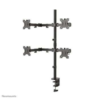 Neomounts FPMA-D550D4 mounting kit - full-motion - for 4 flat panels - black musta