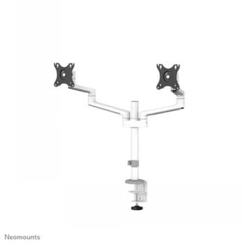 Neomounts DS60-425WH2 mounting kit - full-motion - for 2 monitors - white Hvid