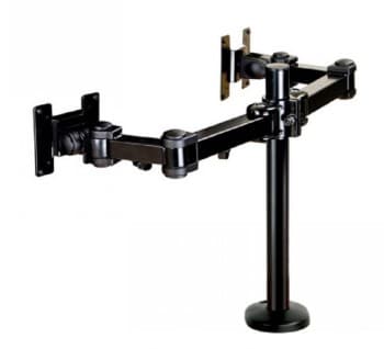 Neomounts FPMA-D960DG mounting kit - full-motion - for 2 LCD displays - black Svart