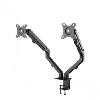 Neomounts FPMA-D650D mounting kit - full-motion - for 2 LCD displays - black Sort