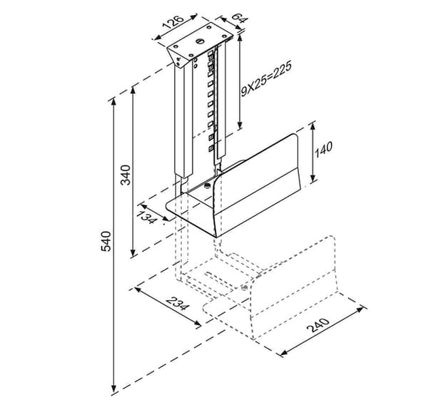 Neomounts CPU-D200BLACK CPU holder - max 30 kg - universal