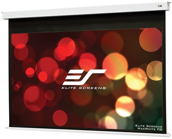 ELITE SCREENS plátno elektrické motorové stropní 92" (233,7cm)/ 16:9/ 114,6×203,7cm/ MaxWhite FG/ 12" drop