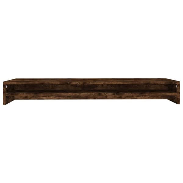 skærmstander 100x24x13 cm konstrueret træ røget egetræsfarve