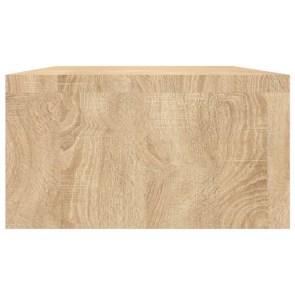skærmstander 100x24x13 cm konstrueret træ sonoma-eg