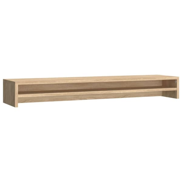 skærmstander 100x24x13 cm konstrueret træ sonoma-eg
