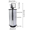 Miniatyrbillede 2 af 2: Sunglasses Display Stand, 360° Rotationsdesign, Plads til 44 Par,sort