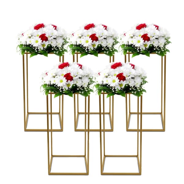 Blomsterstativer, Guld Farve, Stærk Stabilitet,M, Guld
