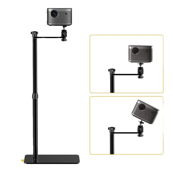 Projektorstand, Justerbar Højde 70-128 cm, 360° Drejelig Beslag,B Type