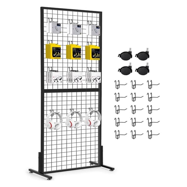 Gridwall Display Stand, Robust Konstruktion, Mobil Design,A