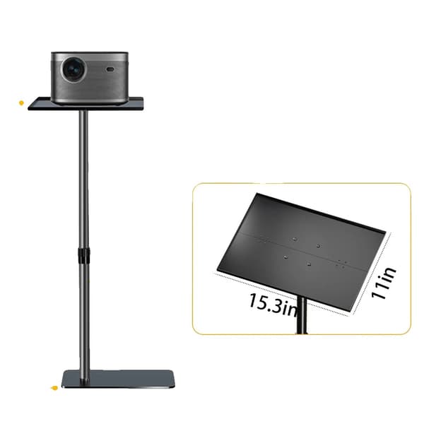 Justerbar projektorstand, højdejusterbar fra 68 cm til 128 cm, 12 kg vægtkapacitet,Bakke Type