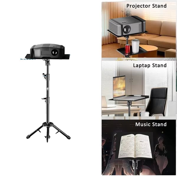 Projektorställ, fler-vinkeljusterbart, 360° roterande,90cm