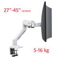 Miniatyrbild 2 av 2: Skärmställ för skrivbord, fullständig rörlig justering, VESA-kompatibel, lämplig för 27"-45" skärmar,VIT-a