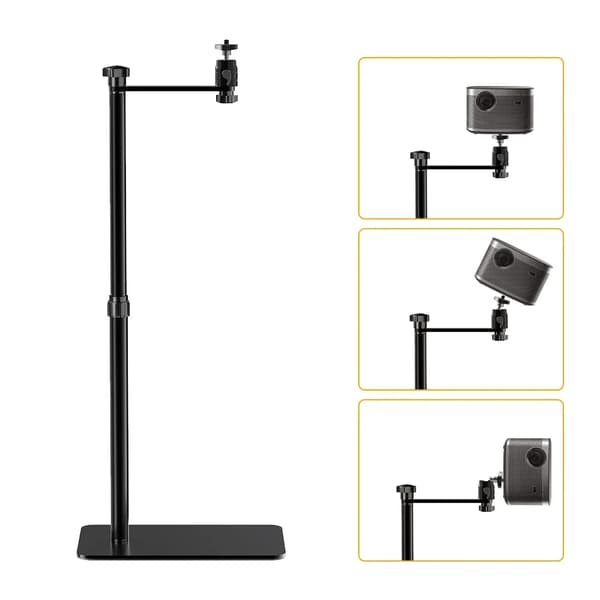 Justerbart projektorstativ, höjdjusterbart 68 cm till 128 cm, 12 kg viktkapacitet,Gåshalsstyp