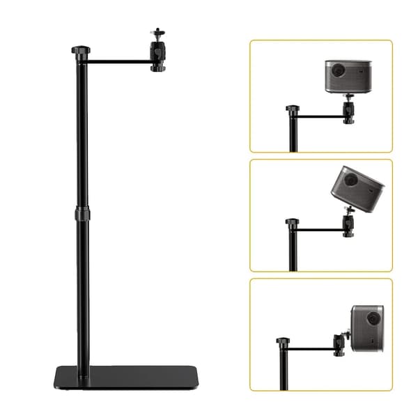 Justerbart projektorstativ, höjdjusterbart 68 cm till 128 cm, 12 kg viktkapacitet,Gåshalsstyp
