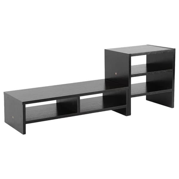 Computer Monitor Riser, 3-lags hylde, holdbar konstruktion,sort