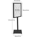 Miniatyrbillede 2 af 2: Plakatstander, 64 cm x 89 cm display, jernkonstruktion, nem at samle,sort