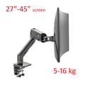 Miniatyrbillede 2 af 2: Monitor Skrivebordsstativ, Fuldt Bevægelsesjustering, VESA Kompatibel, Egnet til 27"-45" Skærme,SortSort