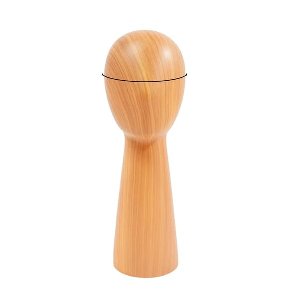 Hatt- och utställningsställ, modern design, hållbara material, bordsmontering,Hög Mörk Träfärg