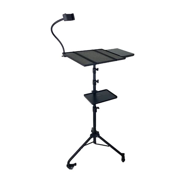 Projektorställ, Justerbar Höjd, 360° Rotation,svart