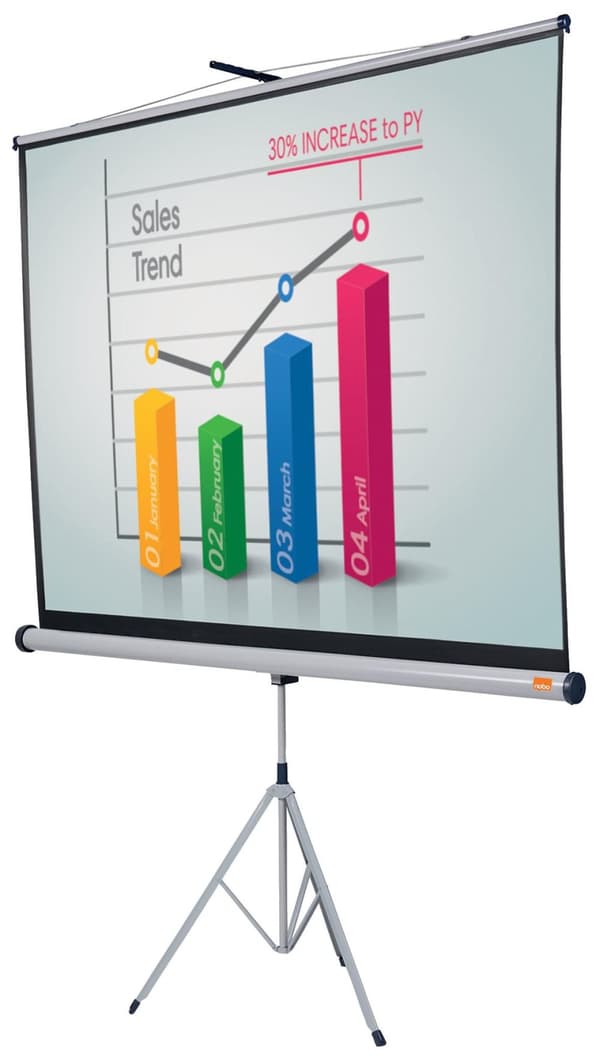 Projektionsduk NOBO stativ 200x151cm