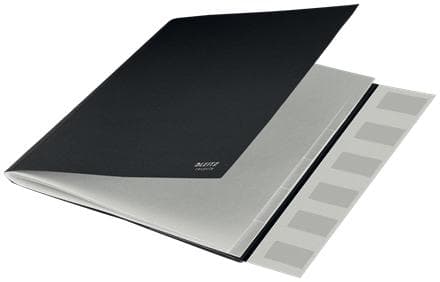 Leitz Genbrugssorteringsmappe med elastisk lukning - Dokumentmappe til A4-formater - Filmappe med 6 rum - 100 % genbrugspap og 100 % genanvendelig - H