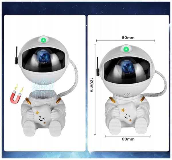 DreamCraft STAR PROJEKTOR ASTRONAUT LED NATLAMPE