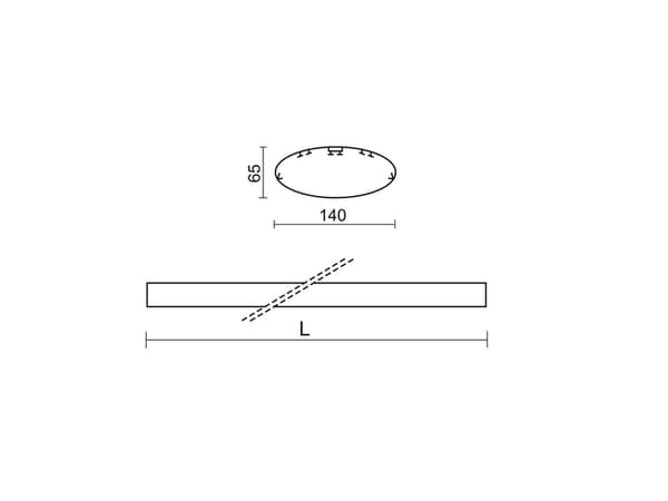 PXF Lighting Vega DI 2x18W EVG-systemarmatur med direkte hvitfordeling (PX0320157)