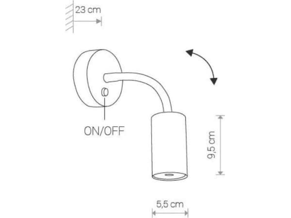 Wall lamp Nowodvorski Eye 1x10W (9068)