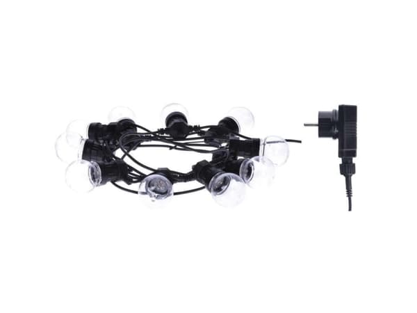 Trio Girlang 10Ledx2.25W 5X5m Ip44 Mc Svart, Transparent