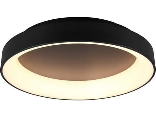 Trio Girona LED-taklampe, 60 cm, svart, 5600 lm, nyanser av hvitt lys