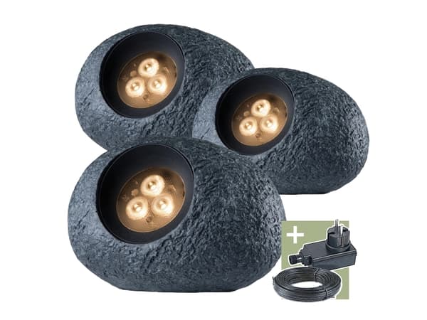 Lampe Ludeco INGOR PL2003, 1,5W, LED, IP44, grå