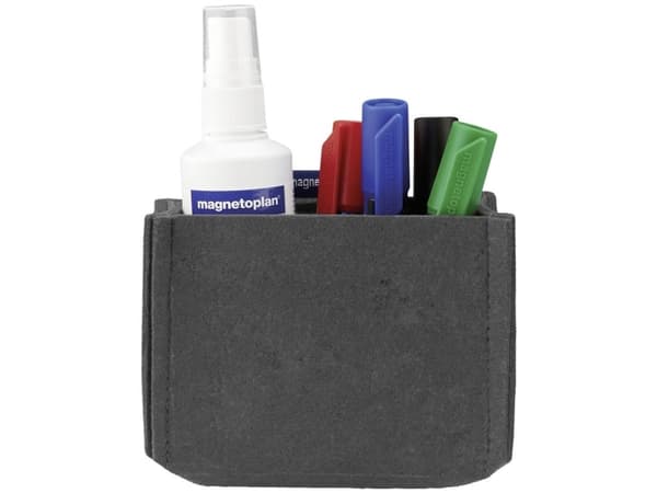 Magnetoplan magnetoTray MEDIUM 1227701 Kuglepenholder magnetisk (B x H x T) 130 x 100 x 60 mm Grå