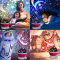 Miniatyrbild 4 av 4: Projektionslampa Nattljus Baby Star Projektionsljus Barnsänglampa med 360 graders LED för babyfödelsedagspresent