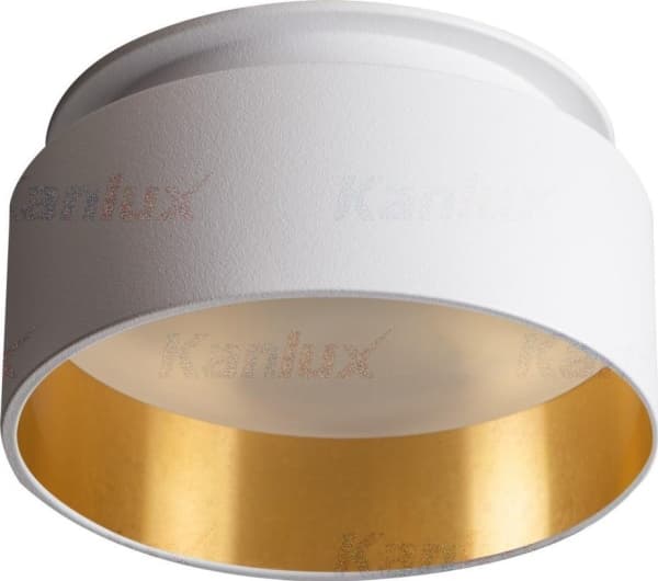 Kanlux Rund armatur GOVIK DSO-W/G Kanlux Guld, Vit