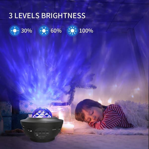 STAR LED USB STARS PROJEKTORI YÖLAMPPU LAHJA