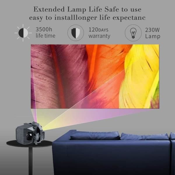 Projektorlampa - Epson - V13H010L57 - 200W - Kompatibel med EB-440/EB-450/EB-460 - Livslängd 5000h