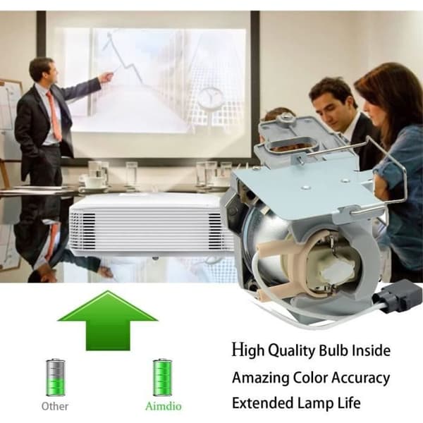 Reservelampa - Aimdio - SP.7D101GC01 - Kompatibel med Optoma H184X - Livslängd 3000h - Garanti 180 dagar