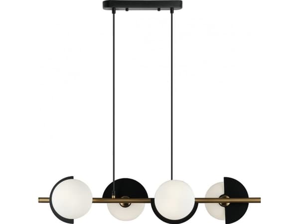 LAMP PENDANT DARCY G9 4X25W BLACK/GOLD