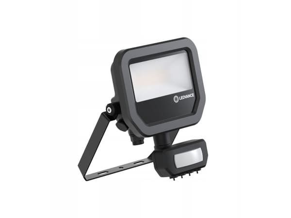 LED spotlight LEDVANCE FL GEN4, IP66, 6/8W 4000K 800/1200lm with motion sensor, black